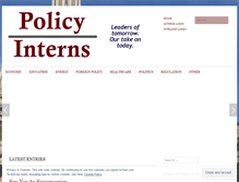 Tablet Screenshot of policyinterns.com